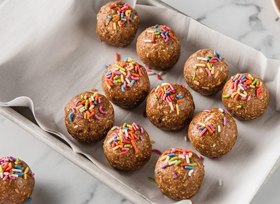 Birthday Cake Protein Bites