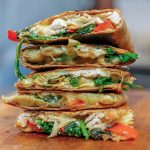 Spinach Artichoke Chicken Quesadilla