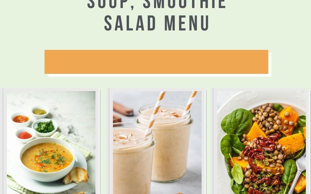 Soup Salad & Smoothie Menu