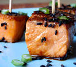Teriyaki Salmon Bites