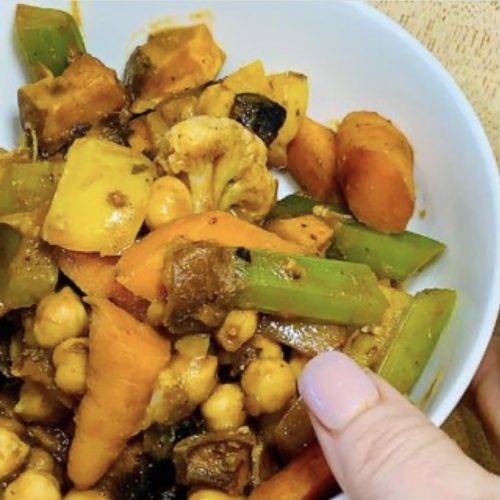 Sweet Potato Chickpea Coconut Curry