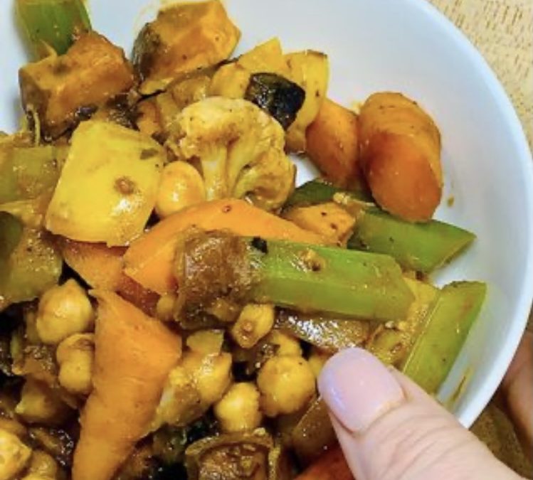 Sweet Potato Chickpea Coconut Curry