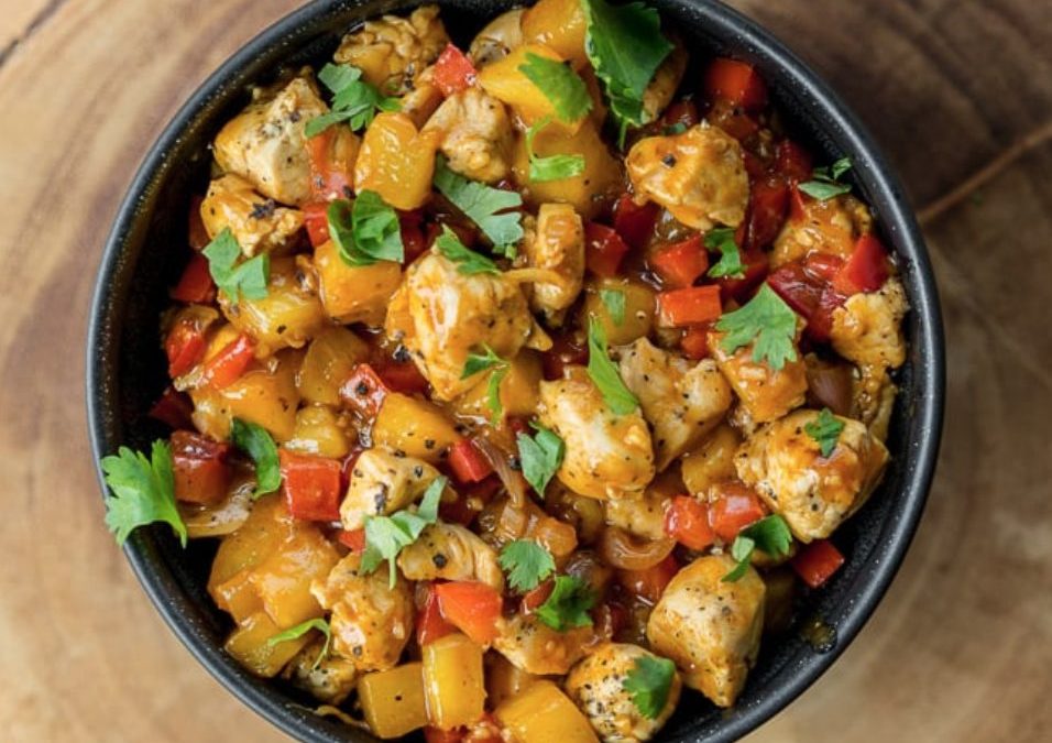 Pineapple Pepper Chicken Bowl