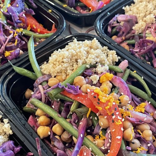 Healthy Sesame Orange Ginger Chickpea Stir Fry