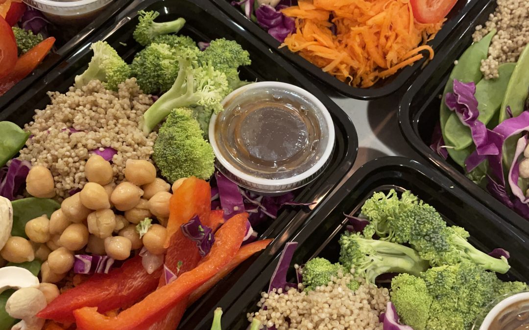 Asian-inspired Chickpea Salad with Miso Ginger Dressing