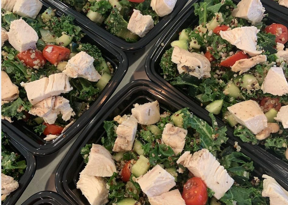 Chicken Kale Tabbouleh Bowls